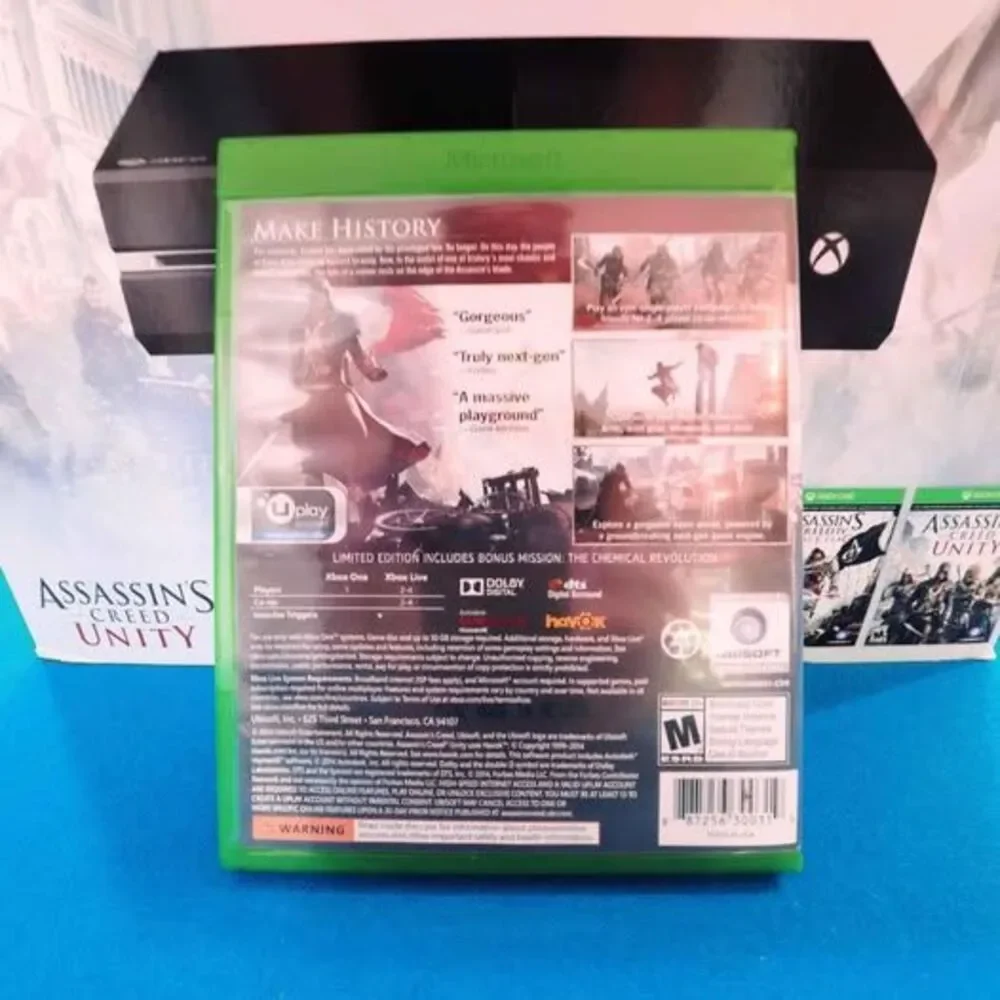 Limited Edition Microsoft Xbox One Console BOX with Assassin's Creed Unity